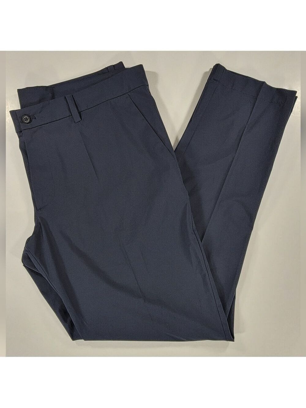 J.Lindeberg Saks Golf Pants Mens 38x32 Blue Technical Stretch Slim Fit Trousers